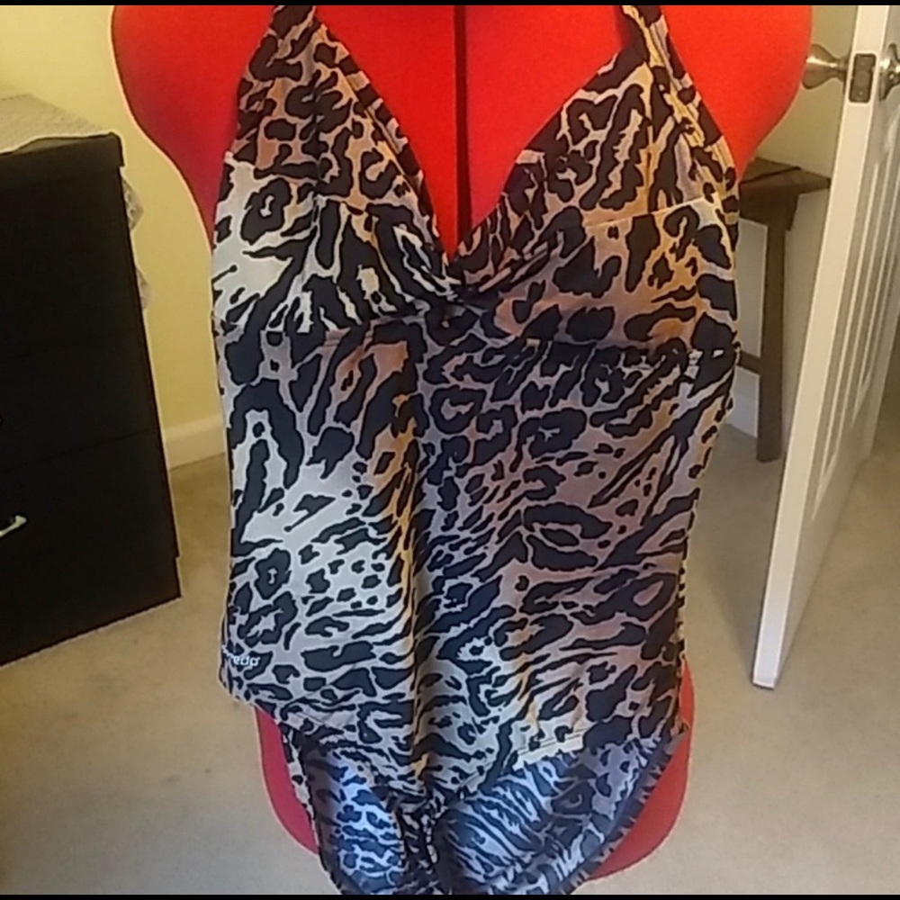 Speedo leopard swimsuit